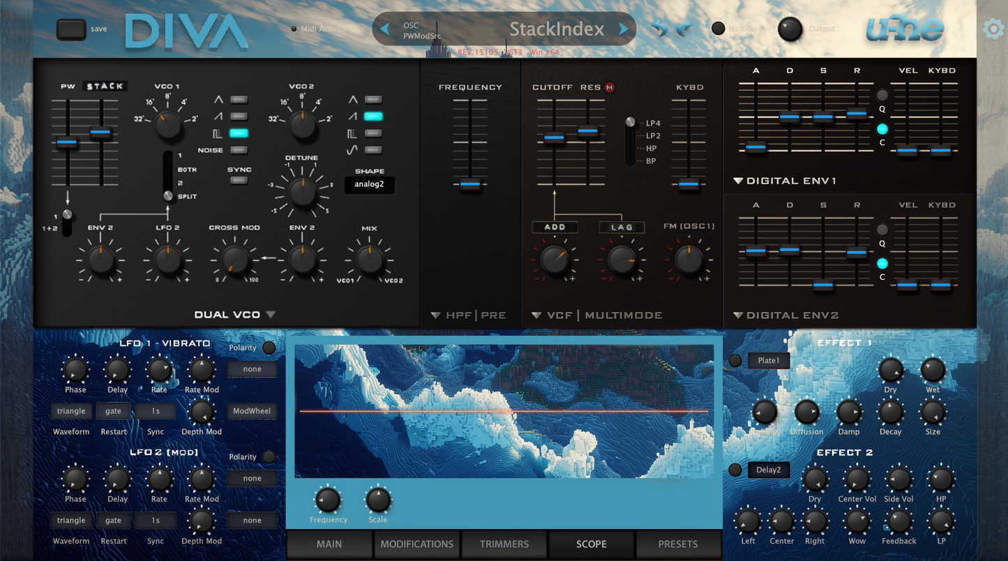 u-he DIVA THEME | Minecraft - Mountain