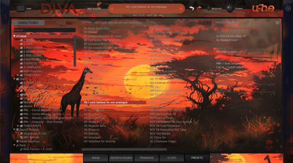 u-he DIVA BASIC THEME | Giraffe Safari